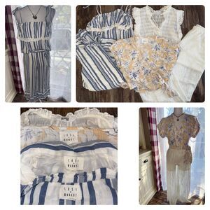 Lost + Wander Summer Lot - small- Boho Floral Dresses & Linen Tops - Set of 5